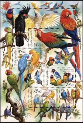Чехия. 2004. Попугаи (Блок. MNH OG)