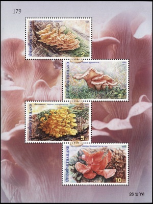 Таиланд. 2001. Грибы (Блок. MNH OG)