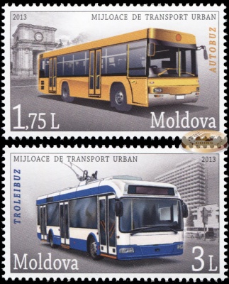 Молдова. 2013. Городской транспорт (Серия. MNH OG)
