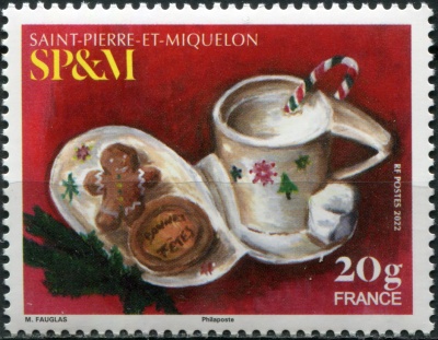 Сен-Пьер и Микелон. 2022. Рождество 2022 (Почтовая марка. MNH OG)