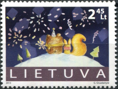 Литва. 2013. Рождество (Почтовая марка. MNH OG)