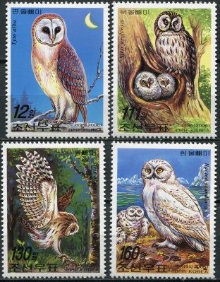 КНДР. 2006. Совы (Серия. MNH OG)