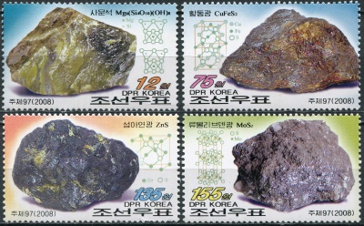КНДР. 2008. Минералы (Серия. MNH OG)