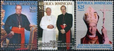Доминиканская республика. 2007. Епископ Николас де Хесус Лопес Родригес (Серия. MNH OG)