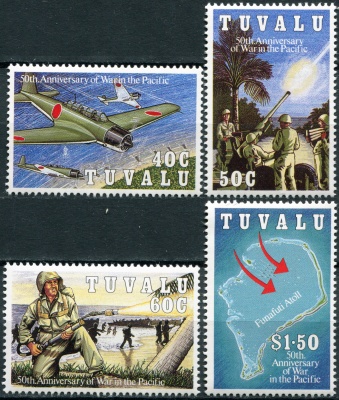 Тувалу. 1993. 50-летие начала Войны в Тихом океане (Серия. MNH OG)