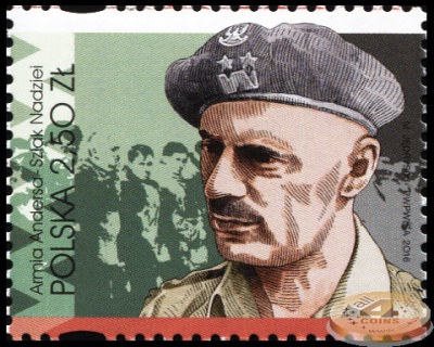 Польша. 2016. Армия Андерса - путь надежды (Почтовая марка. MNH OG)