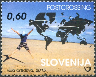 Словения. 2015. Посткроссинг (Почтовая марка. MNH OG)