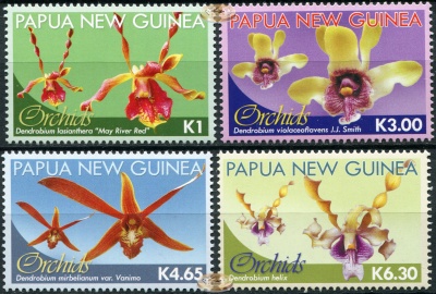 Папуа Новая Гвинея. 2010. Орхидеи (Серия. MNH OG)