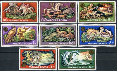 Венгрия. 1971. Дикая природа - Всемирная охотничья выставка в Будапеште (Серия. MNH OG)
