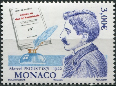 Монако. 2021. 150-летие со дня рождения Марселя Пруста (Почтовая марка. MNH OG)