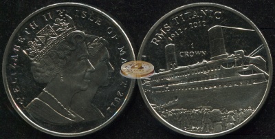 Остров Мэн. 1 крона. 2012 (Unc)
