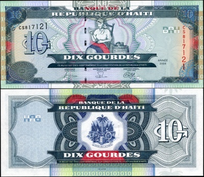 Гаити. 10 гурдов (Unc) 2004