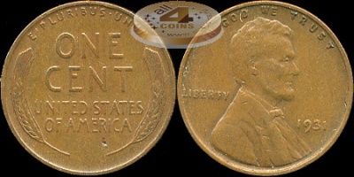 США. 1 цент. 1931 (XF)