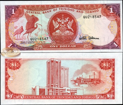 Тринидад и Тобаго. 1 доллар (Unc) 1985