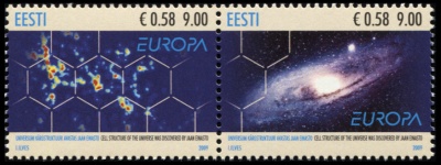 Эстония. 2009. Астрономия (Сцепка. MNH OG)