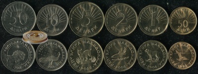 Македония. Набор №4 (6 монет) 1993-2008