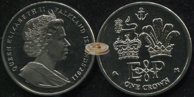 Фолклендские о-ва. 1 крона. 2011 (Unc)