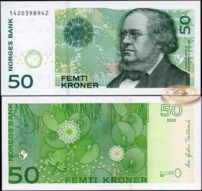 Норвегия. 50 крон (Unc) 2003