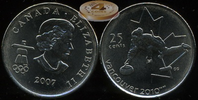 Канада. 25 центов. 2007 (Unc)