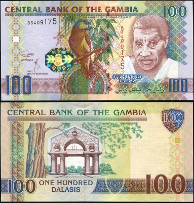 Гамбия. Банкнота 100 даласи. ND(2018). Unc. Бумага. Кат# P.29b