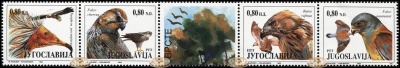 Югославия. 1994. Хищные птицы (Сцепка. MNH OG)