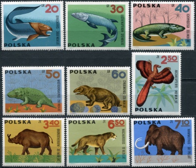 Польша. 1966. Доисторические животные (Серия. MNH OG)
