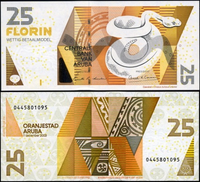 Аруба. 25 флоринов (Unc) 2003