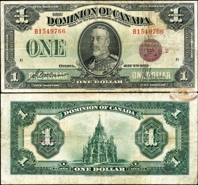Канада. 1 доллар (VF) 1923