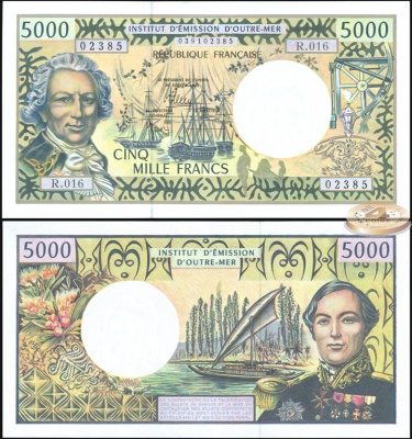 Французская Полинезия. 5000 франков (Unc) 2010