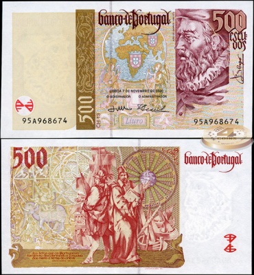 Португалия. 500 эскудо (Unc) 2000