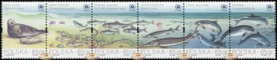 Польша. 1998. Защита животных Балтийского моря (Сцепка. MNH OG)