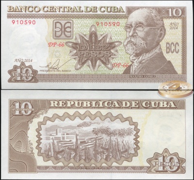 Куба. 10 песо (Unc) 2014