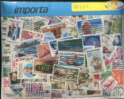 США. Набор почтовых марок (100 шт. Ассорти)