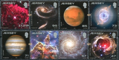 Джерси. 2015. Hubble - 25 лет космических исследований (Серия. MNH OG)