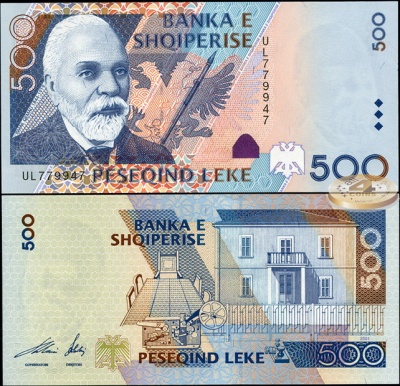Албания. 500 лек (Unc) 2001