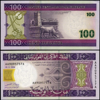 Мавритания. 100 угий (Unc) 2004