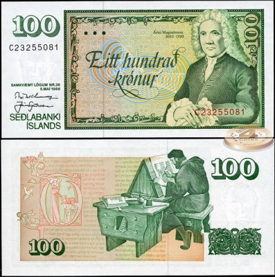 Исландия. 100 крон (Unc) 1994