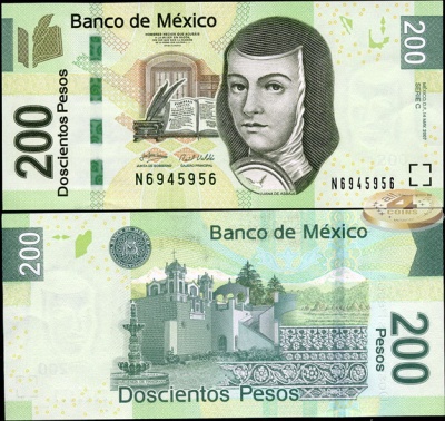Мексика. 200 песо (Unc) 2007