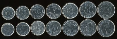 Бразилия. Набор №1 (7 монет) 1992-94
