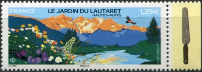 Франция. 2024. Альпийский ботанический сад Лаутаре (II) (Почтовая марка. MNH OG)