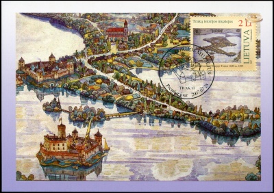 Литва. 2007. "Новый Тракай 1600" [Ю.Камараускас 1874–1946] (Картмаксимум. M)