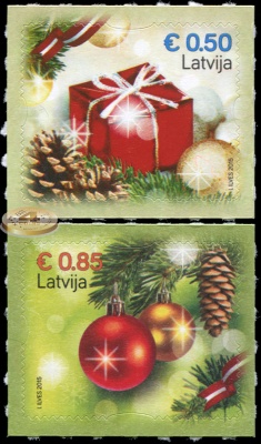 Латвия. 2015. Рождество 2015 (Серия. MNH OG)