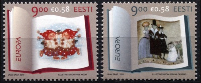 Эстония. 2010. Детские книги (Серия Почтовых марок. MNH OG)