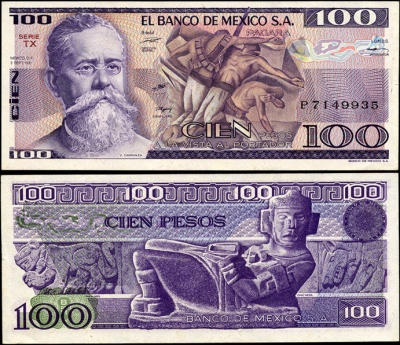 Мексика. 100 песо (Unc) 1981