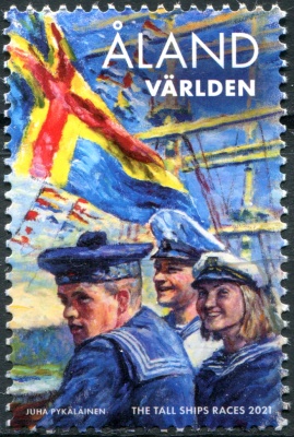 Аландские острова. 2021. Регата больших парусников (Почтовая марка. MNH OG)