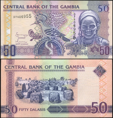 Гамбия. Банкнота 50 даласи. ND (2006). Unc. Бумага. Кат# P.28a