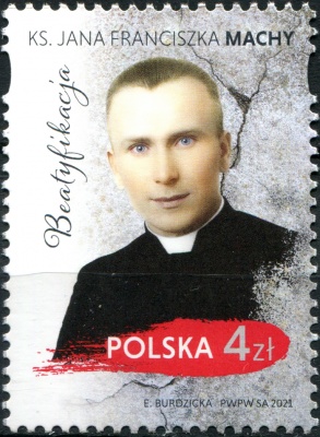 Польша. 2021. Беатификация отца Яна Францишека Маши (Почтовая марка. MNH OG)