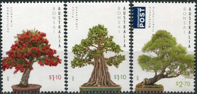 Австралия. 2021. Австралийские деревья Бонсай (Серия Почтовых марок. MNH OG)