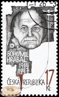 Чехия. 2014. Богумил Грабал [1914-1997], писатель (Почтовая марка. CTO Гашеная)