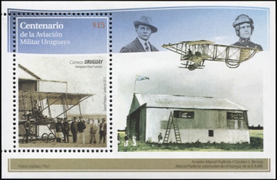 Уругвай. 2013. 100 лет военной авиации Уругвая (Блок. MNH OG)